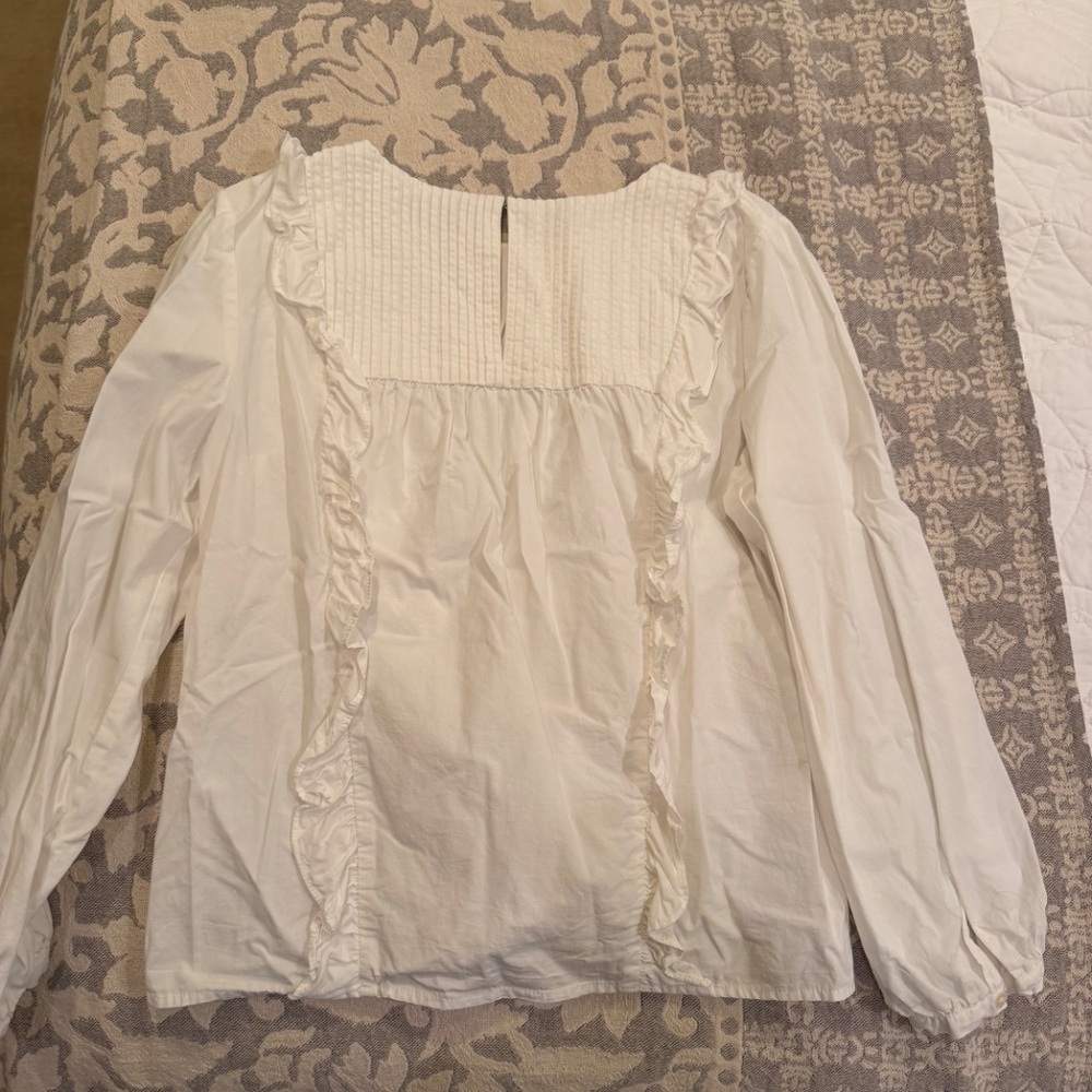 ABLE Sarah Ruffle Blouse | Size Medium - Picture 11 of 12